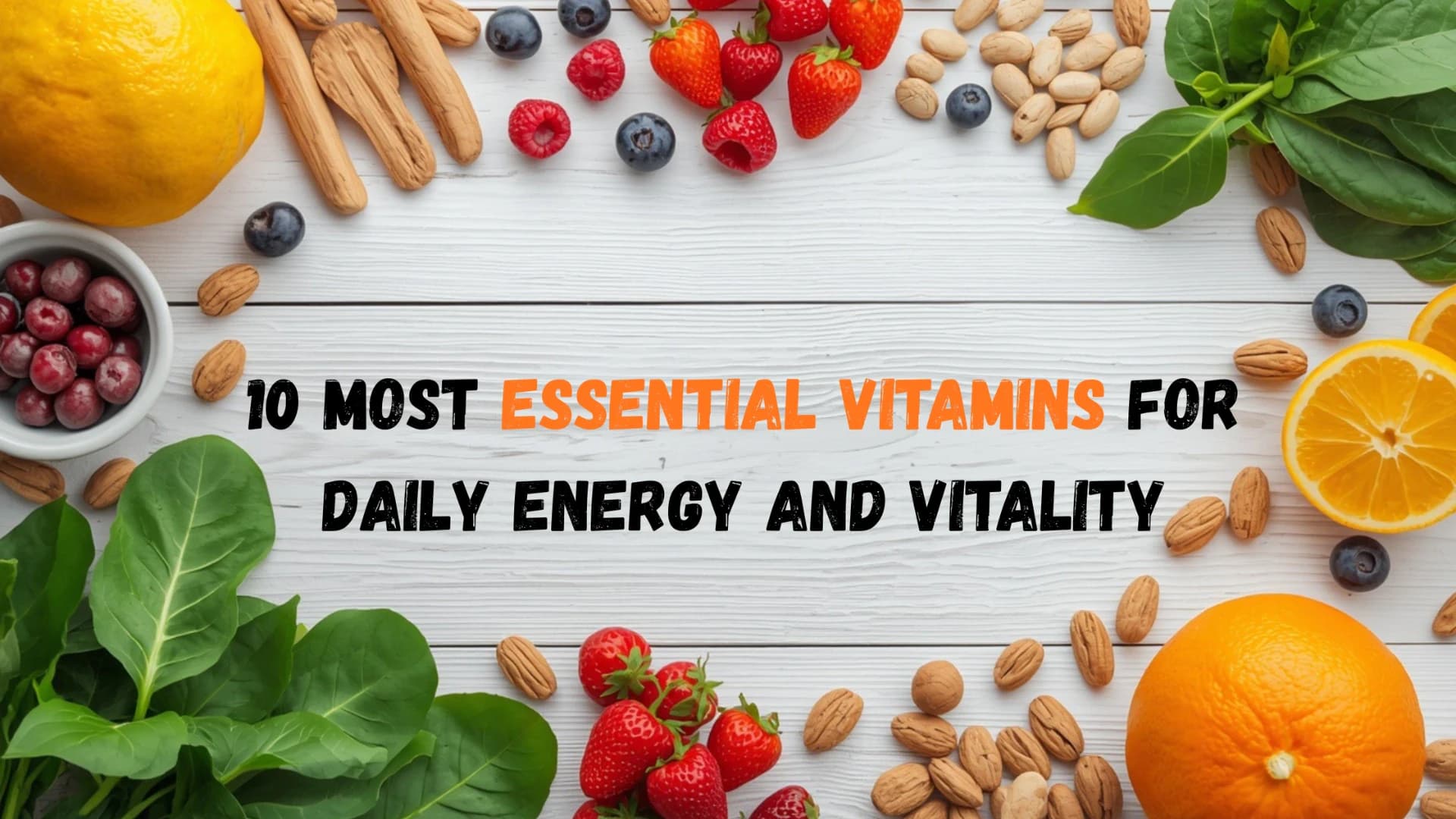 10 Most Essential Vitamins for Daily Energy and Vitality (2026 Guide)